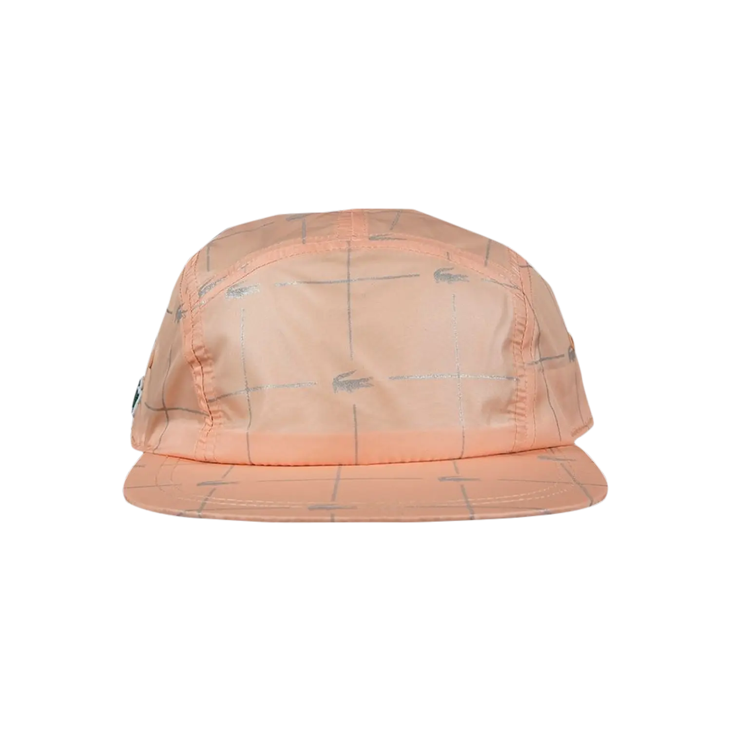 

Нейлоновая кепка Supreme x Lacoste со светоотражающей сеткой, цвет Персик