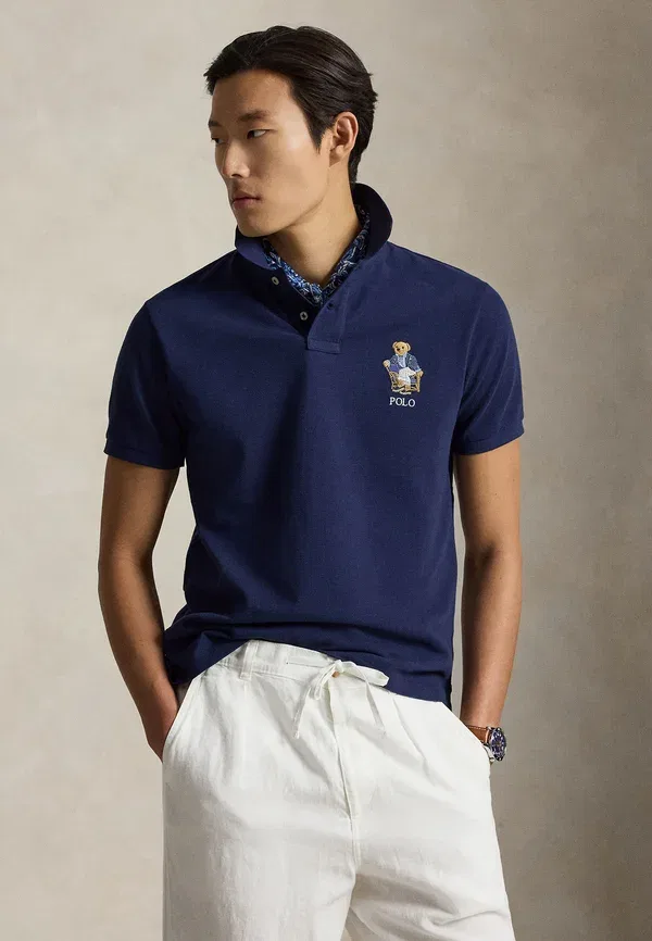 Поло с коротким рукавом Polo Ralph Lauren, цвет ньюпорт-нави