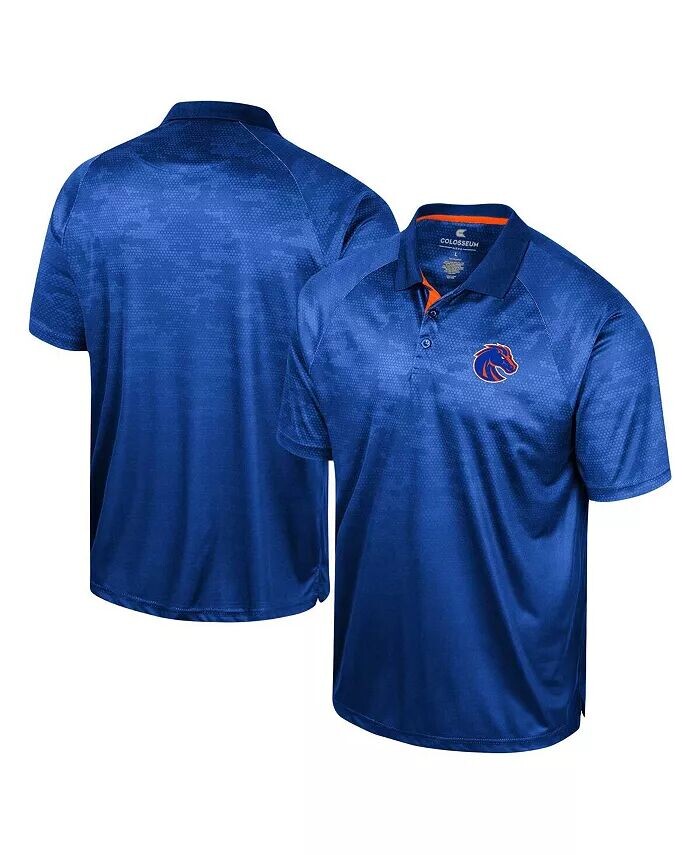 

Мужская рубашка-поло Royal Boise State Broncos Honeycomb Raglan Colosseum