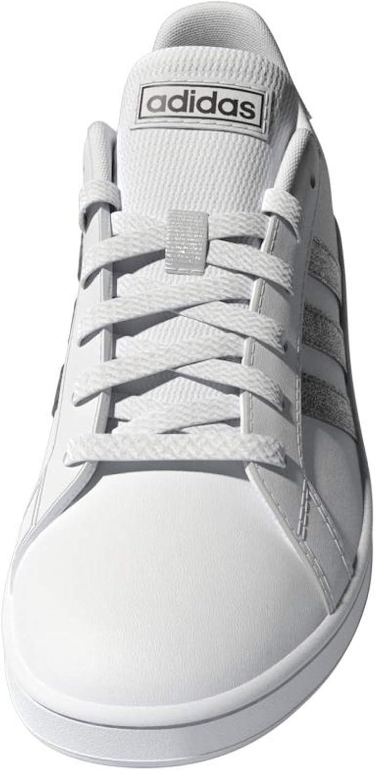 Кроссовки Adidas Kids' Grand Court 2.0, белый/черный — фото 2