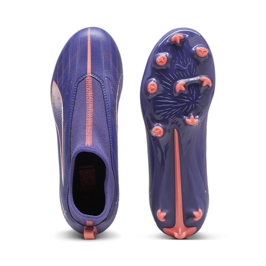 Футбольные бутсы ULTRA 5 MATCH+ FG/AG без шнурков для молодежи PUMA — фото 4