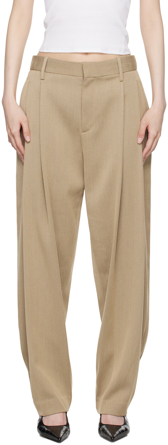 

Брюки плиссированные цвета загара rag & bone