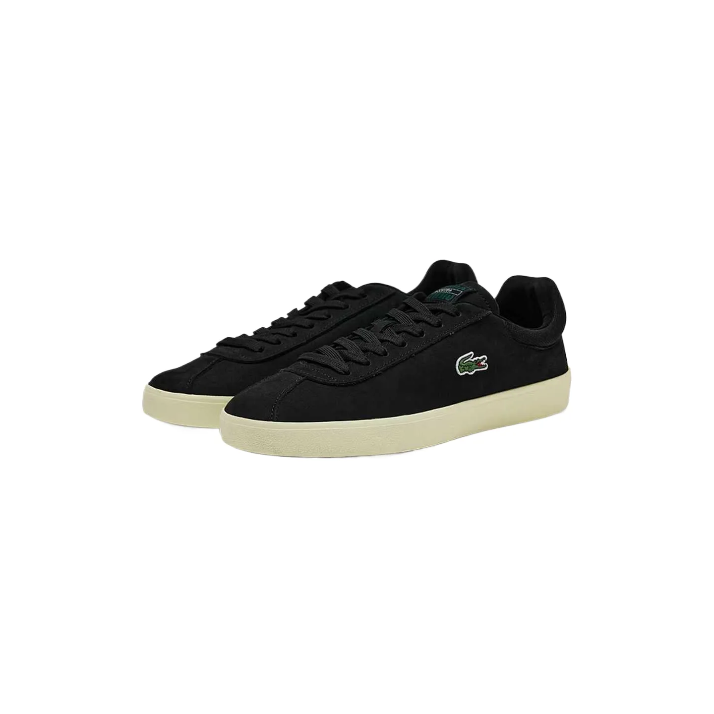 Текстильные и кожаные низкие немецкие армейские кроссовки для мужчин LACOSTE, 3e6/черный/светло-желтый — фото 4