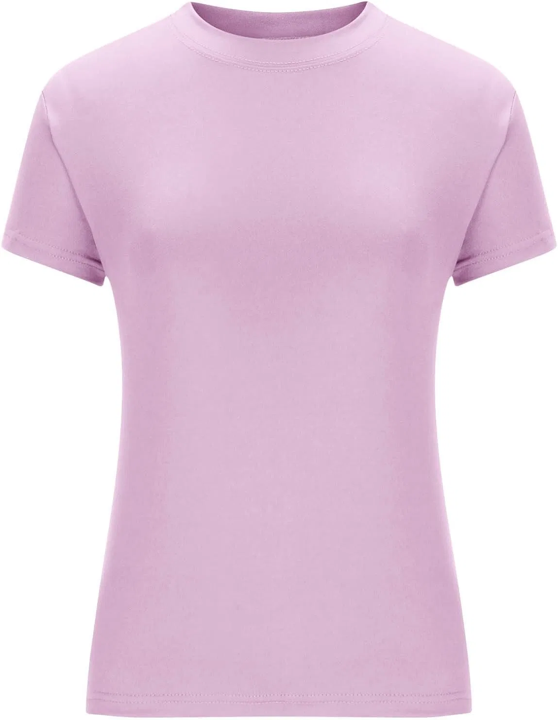 Женская футболка с коротким рукавом, Slim Fit, Generic, A01#pink — фото 4