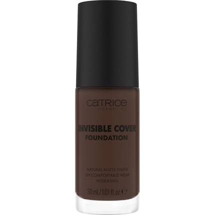 

Тональная основа Invisible Cover, оттенок 092C (Нюд), 30 мл, увлажняющая, стойкая, натуральное покрытие, для сухой кожи, веганская, без масел, парабенов и микропластика