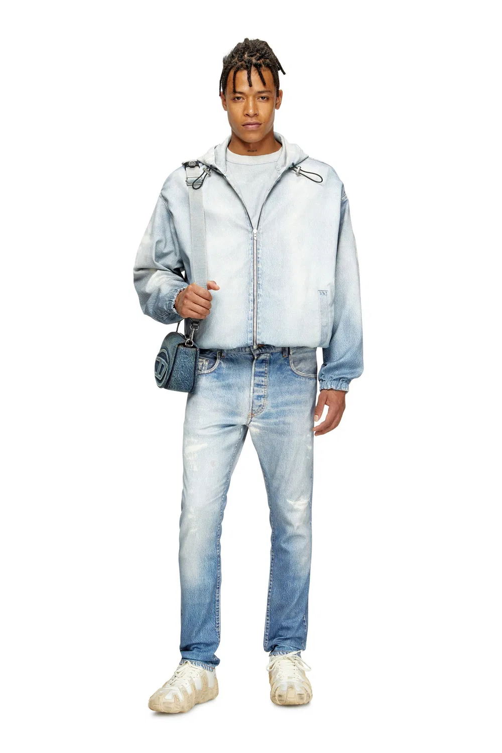 Мужские джинсовые джинсы Jog 2032 D-KROOLEY-B JOGG Diesel, Light Indigo Blue — фото 3