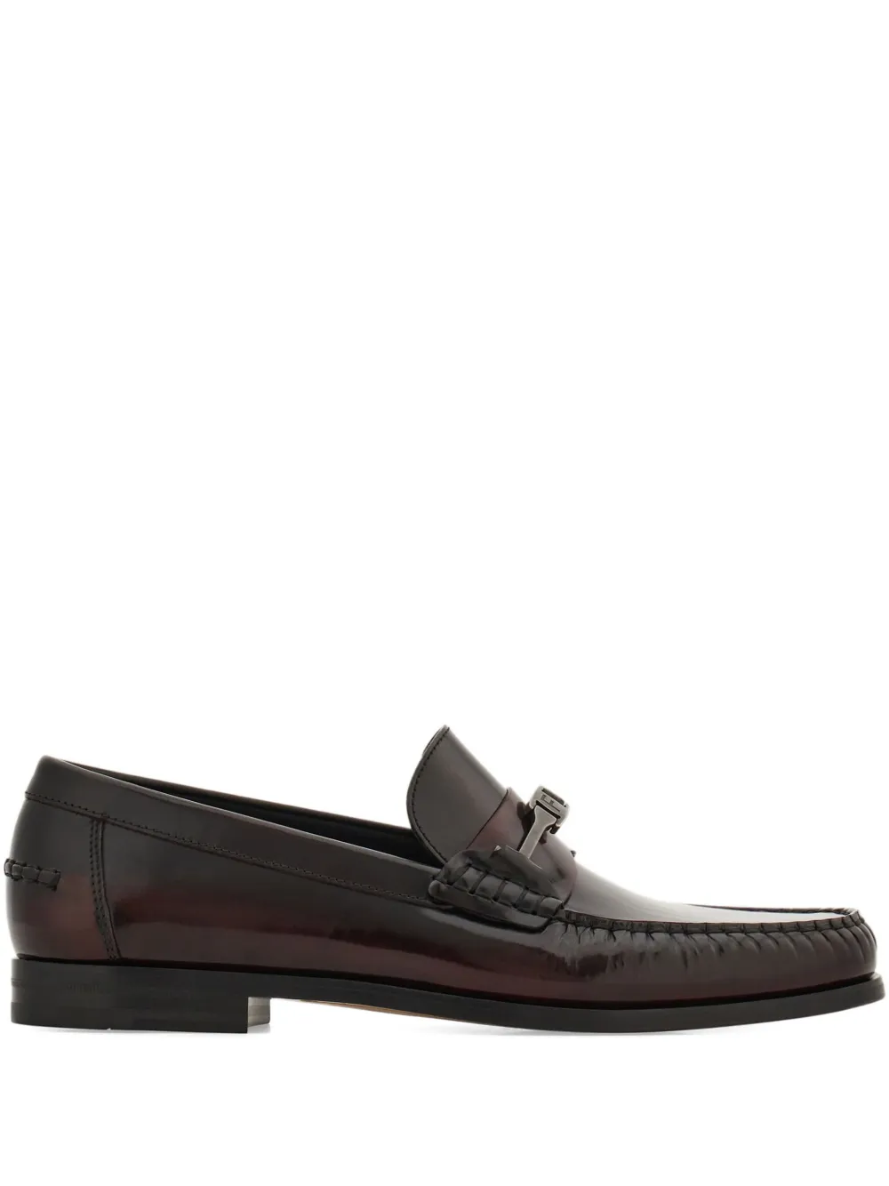 

Лоферы с пряжкой-логотипом Ferragamo, черный
