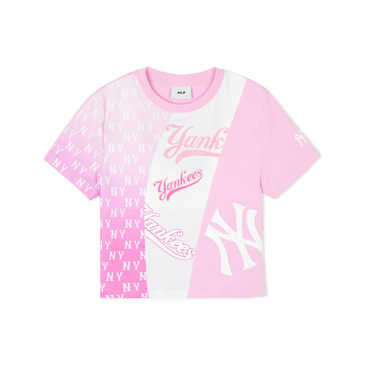 

MLB Женская футболка New York Yankees Regular, розовая
