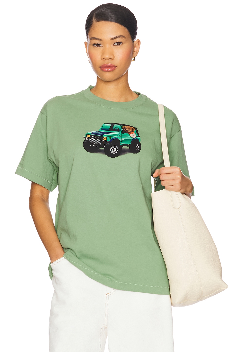 

Футболка "4X4 bear" Market, basil