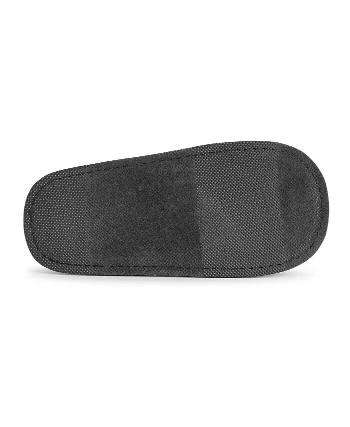 Мужские регулируемые велюровые тапочки Softones By Unisex, серые, M (W- 10-12 M- 7-9) MUK LUKS, серый — фото 2