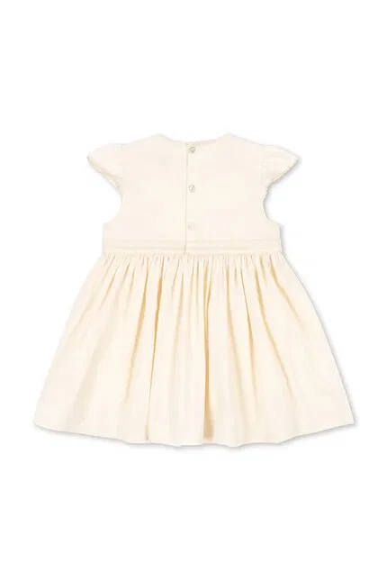 Платье мини с цветочной вышивкой AALIYAH DRESS Konges Sløjd, бежевый — фото 2