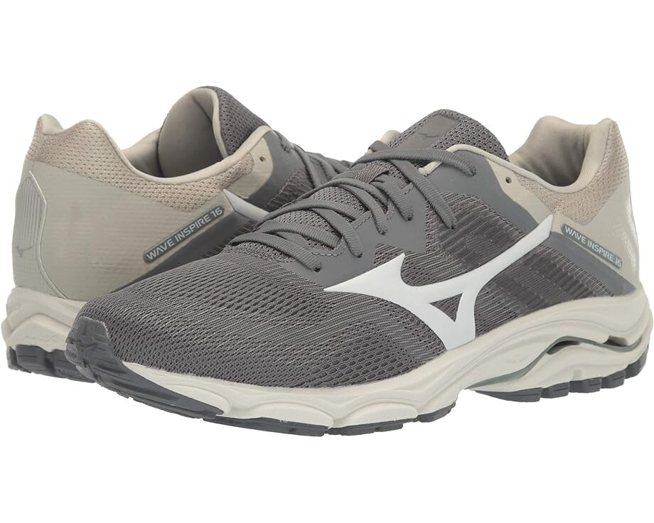 

Кроссовки Mizuno Wave Inspire 16, цвет Steel Grey/Marshmallow, Серый, Кроссовки Mizuno Wave Inspire 16, цвет Steel Grey/Marshmallow