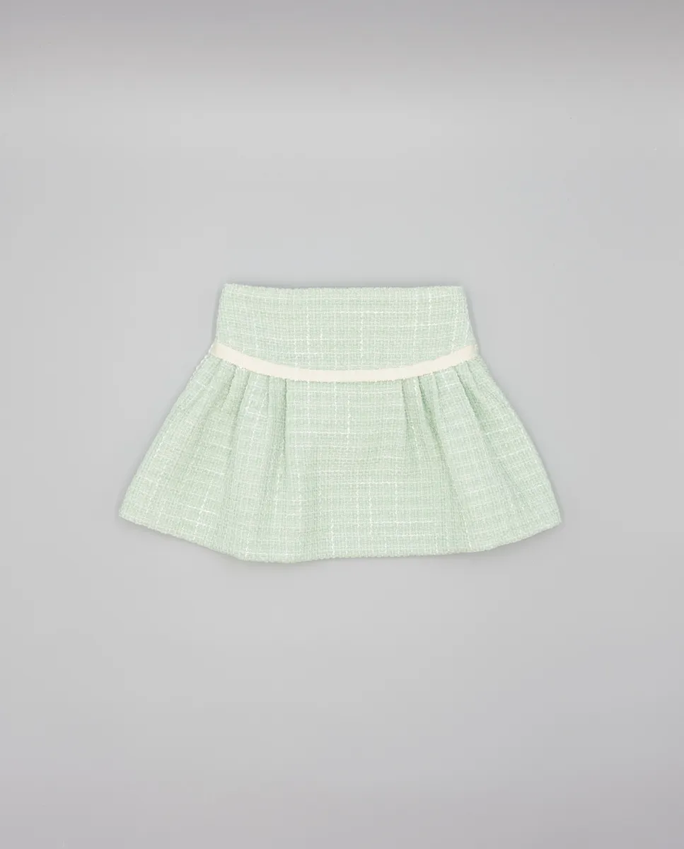 

Детская юбка из ткани структуры зеленого цвета Fina Ejerique