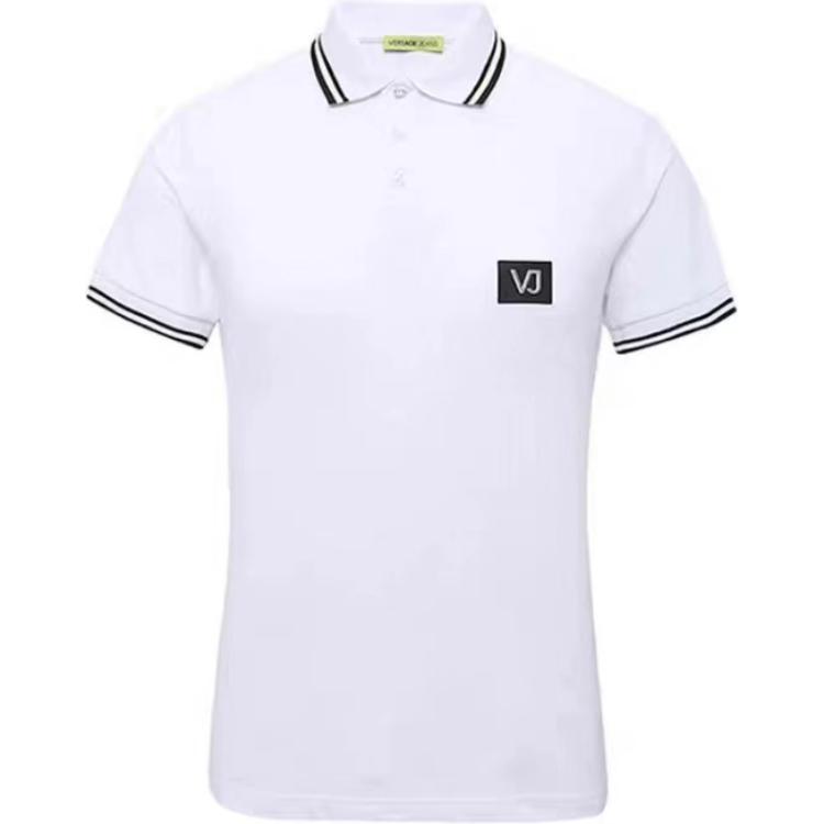 

Футболка поло мужская белая VERSACE JEANS