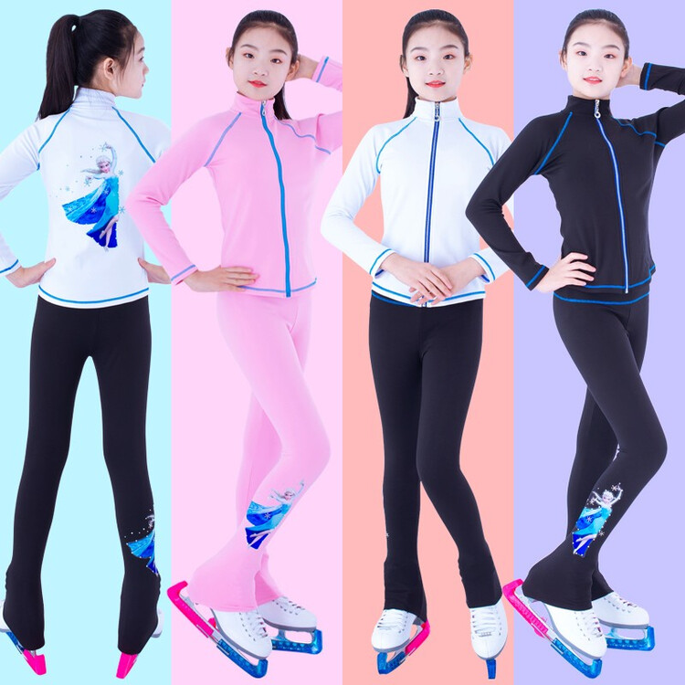 

ICE WING SNOW LION Костюм для фигурного катания Frozen, высокоэластичный костюм для фигурного катания с камнями для девочек