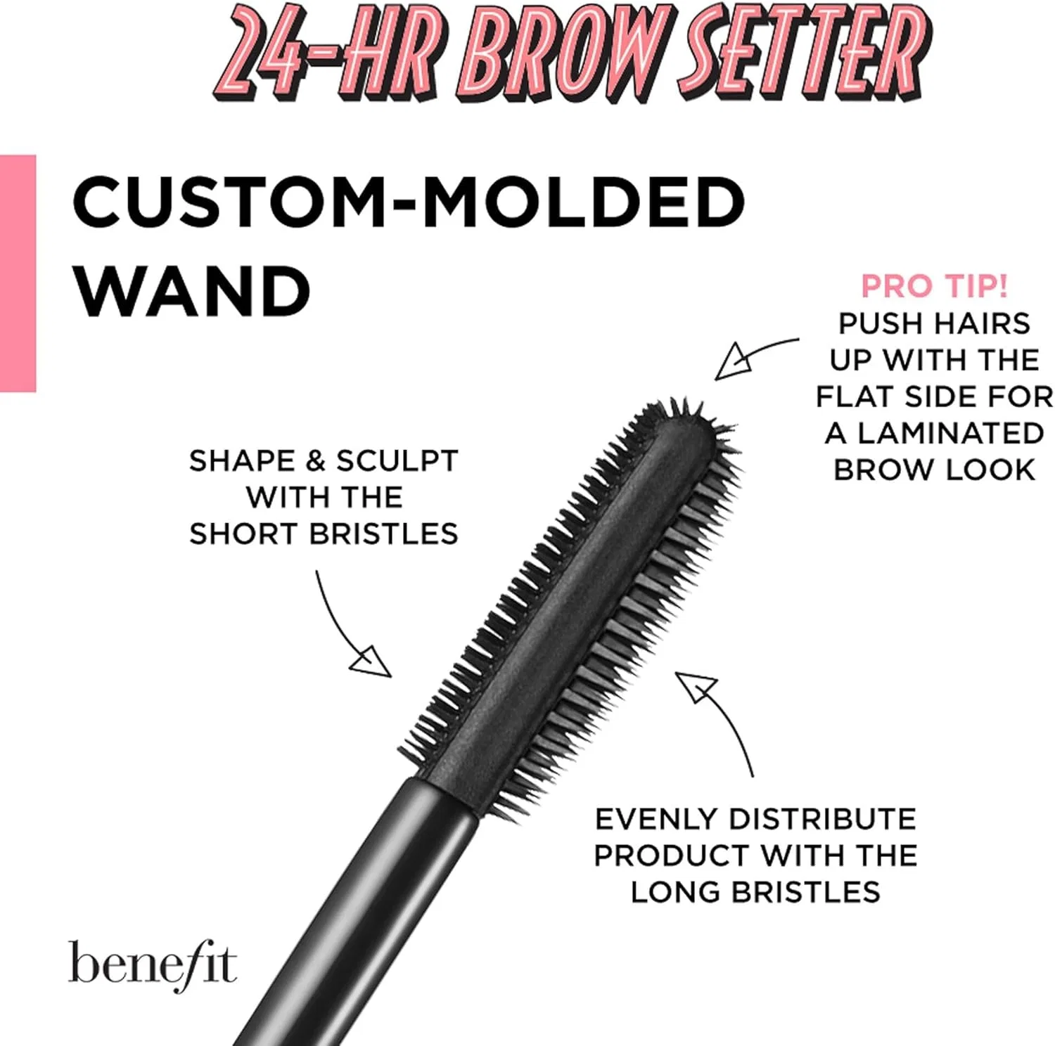 Фиксатор для бровей Benefit 24-HR Brow Setter Mini, прозрачный — фото 4