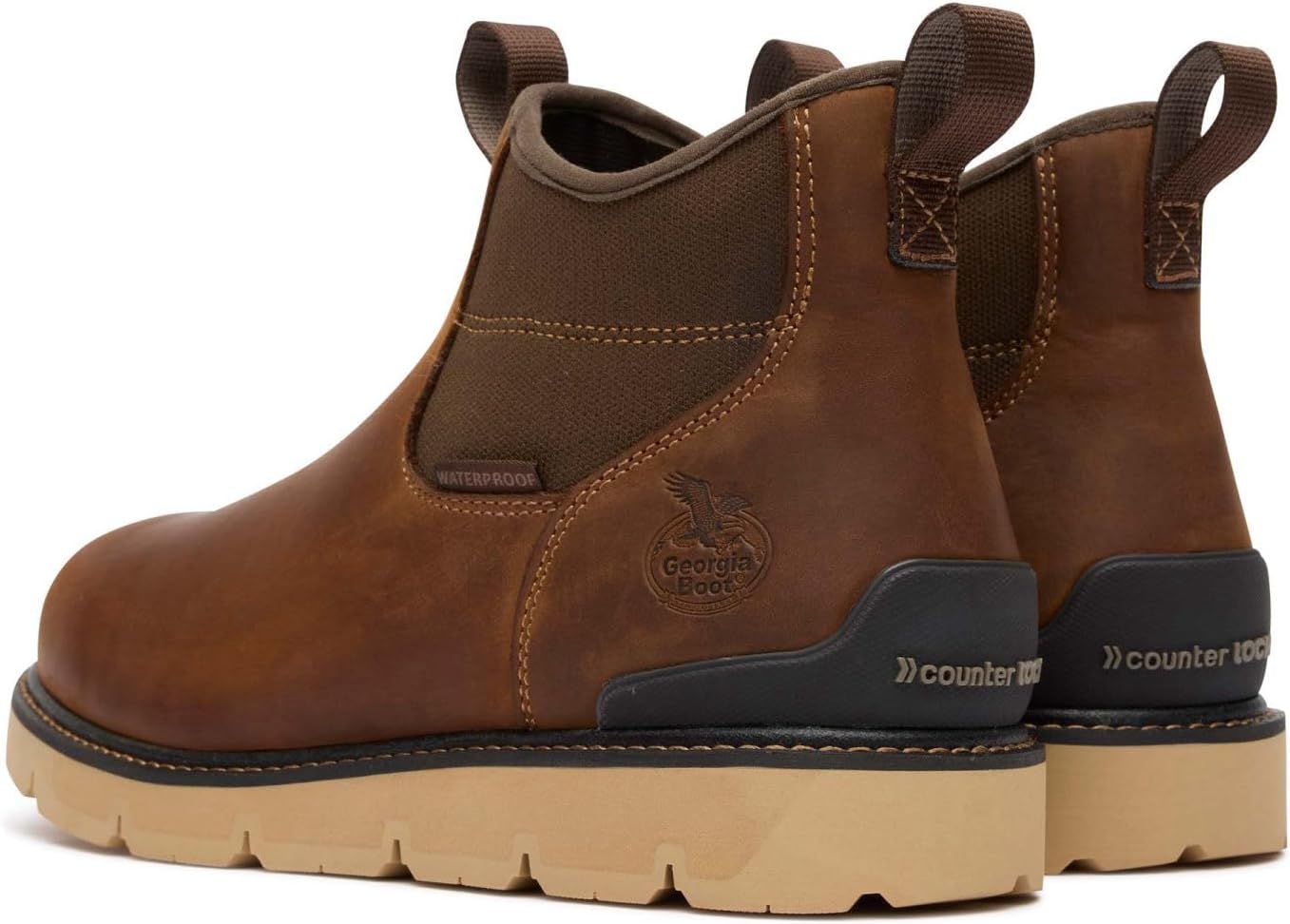 Ботинки Georgia Boot Carbon Flex Wedge Chelsea, коричневый — фото 2