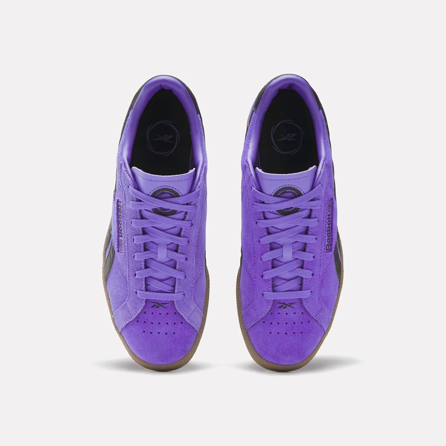 Кроссовки Reebok Unisex Club C Grounds UK, Royalpurple Digitallime Gum — фото 4