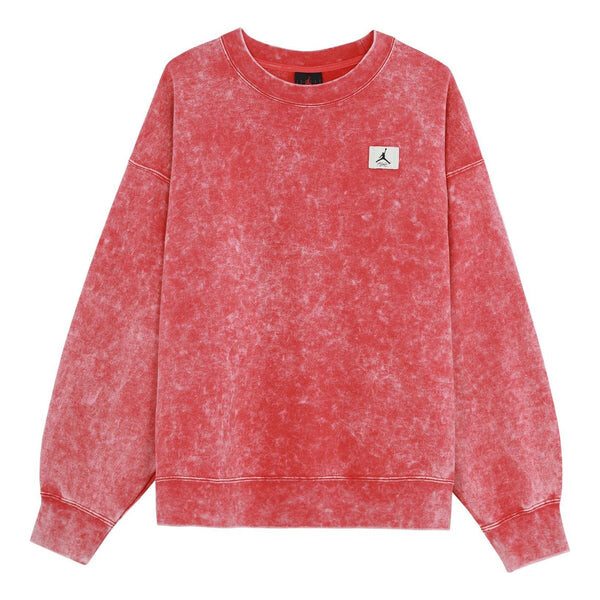 

Толстовка (WMNS) Air Jordan Flight Oversize Fleece Sweatshirt 'Red', красный