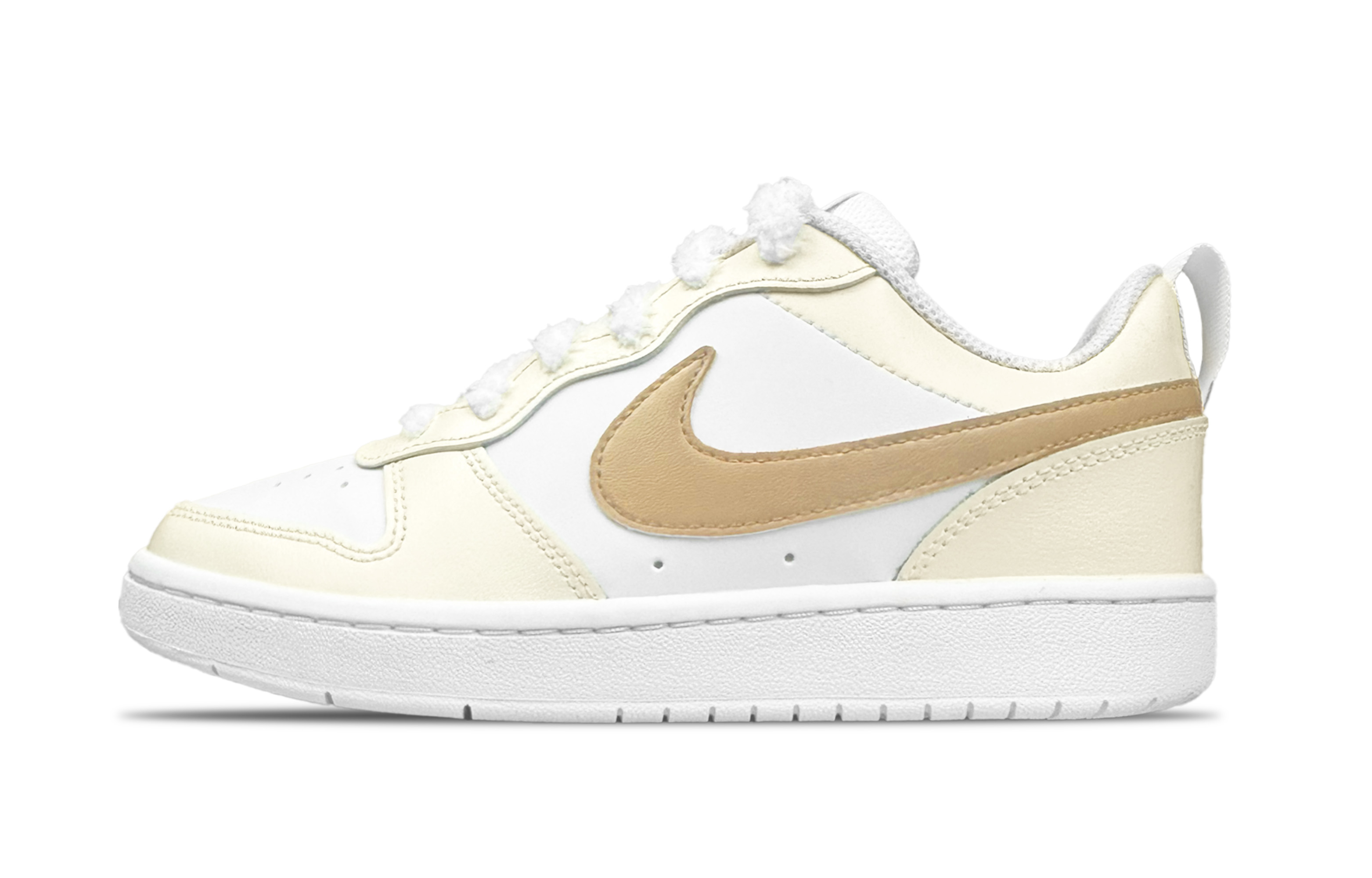 

Детские, подростковые, противоскользящие, износостойкие, низкие кроссовки для скейтбординга Court Borough Nike, желтый