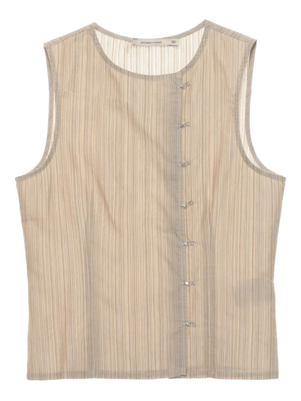 

Полосатый топ с крючками Paloma Wool, нейтральный
