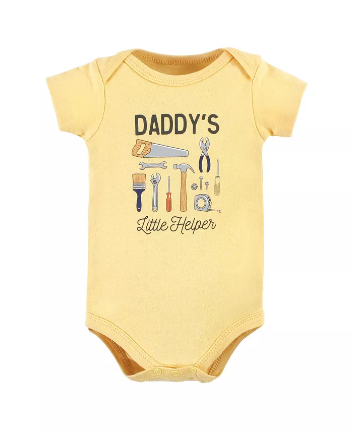 Детский комплект для мальчиков Hudson: боди и штанишки из хлопка Hudson Baby, желтый — фото 3