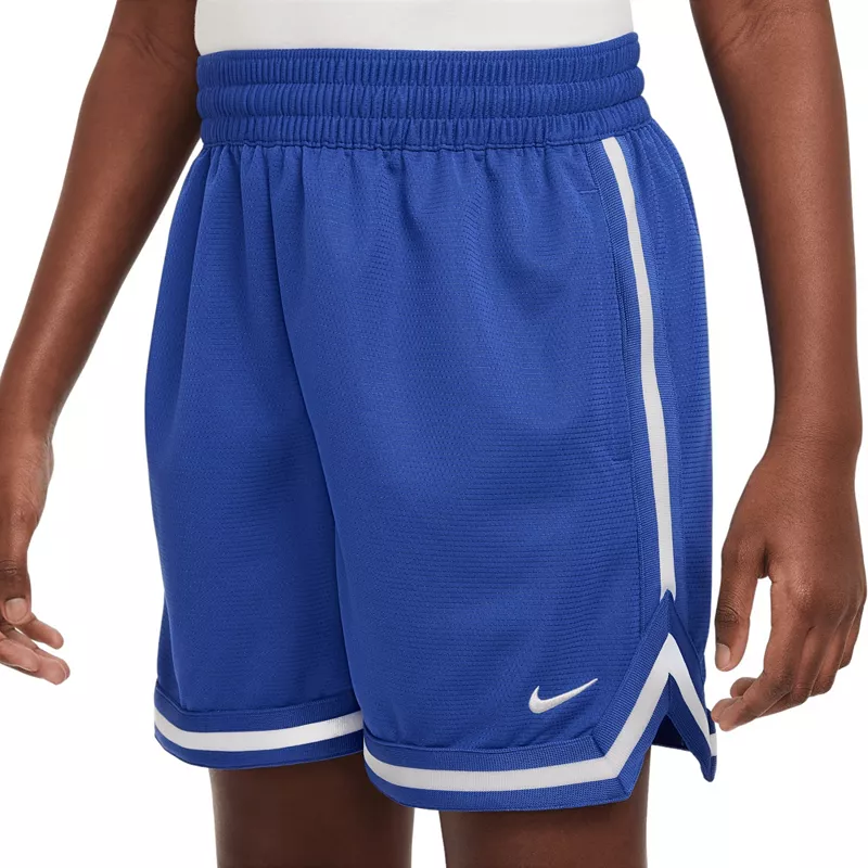 Баскетбольные шорты Nike Dri-FIT DNA 5 дюймов для мальчиков, цвет Game Royal/White — фото 3