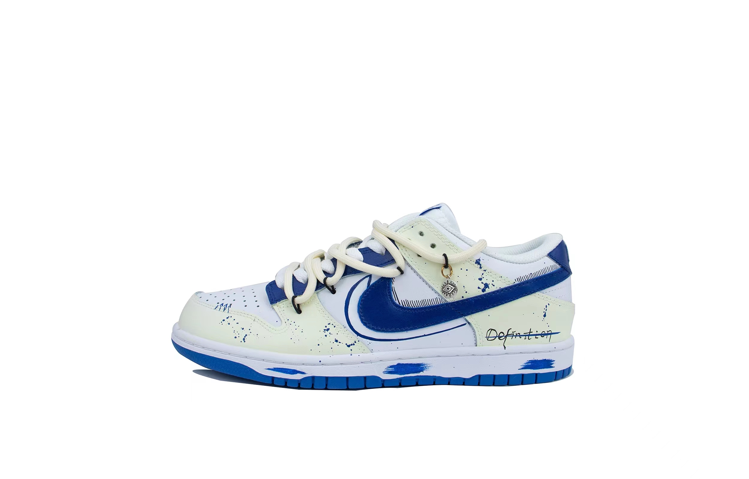 

Кроссовки Nike Dunk Skateboard Shoes Men Low-Top Blue, Синий, Кроссовки Nike Dunk Skateboard Shoes Men Low-Top Blue