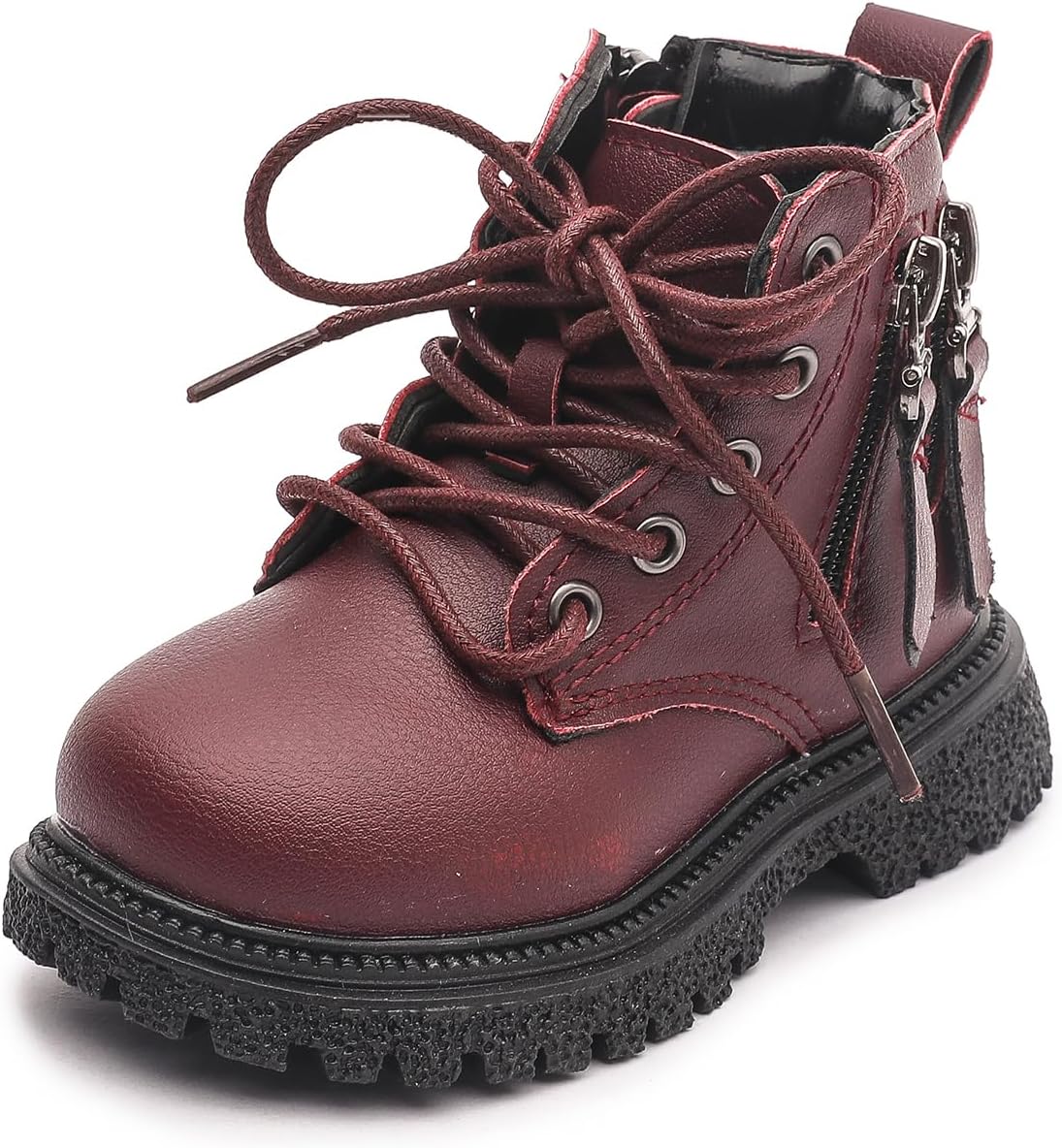 

Детские повседневные походные ботинки на шнуровке Komfyea для мальчиков и девочек (малыши/маленькие дети), красный