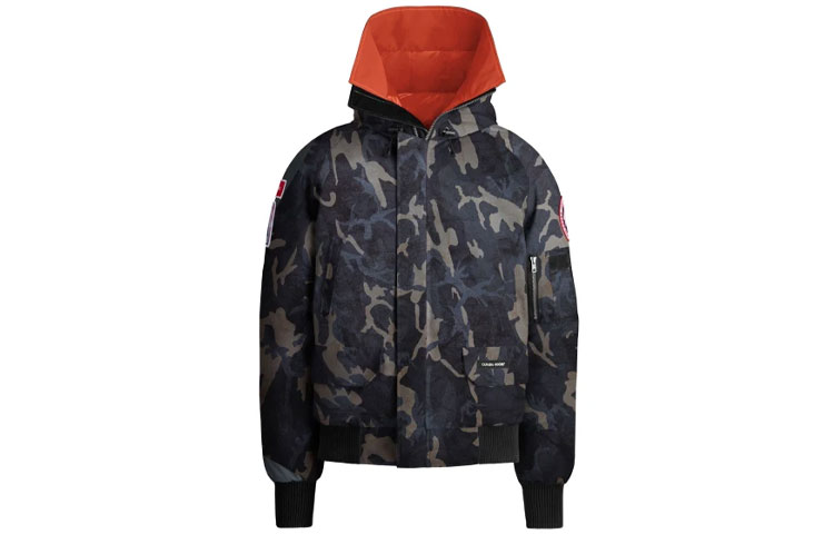 X Rhude X NBA SS21 Пуховик Зимний Унисекс Черный Камуфляж Canada Goose — фото 2