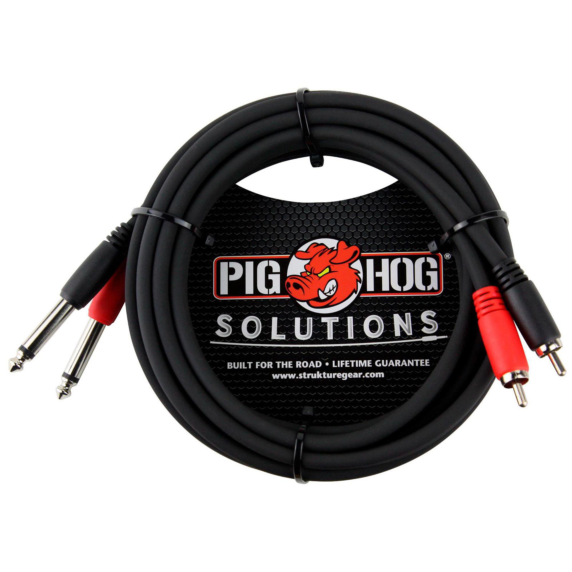 

Pig Hog Solutions Двойной кабель RCA до 1/4 дюйма, 10 футов.