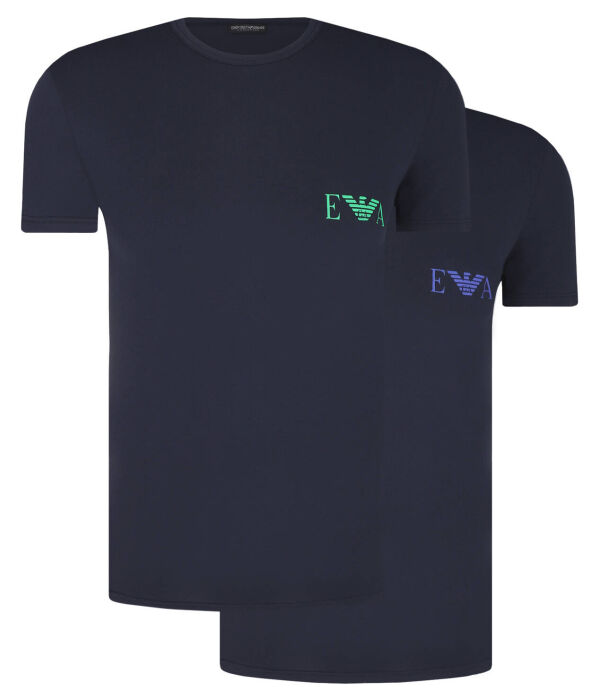 

Футболки 2 шт. Slim fit Emporio Armani, синий
