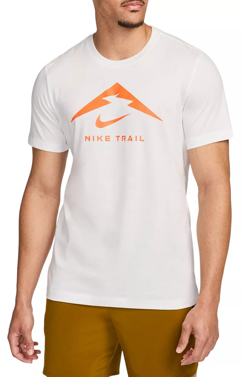 

Мужская футболка с логотипом Nike Dri-FIT Trail Running с короткими рукавами и графикой, цвет Summit White