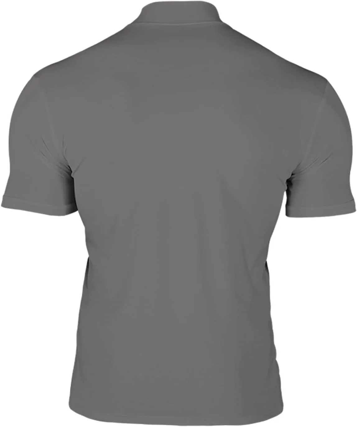 Футболка с коротким рукавом и воротником-стойкой для мужчин, Slim Fit, для тренировок — фото 3