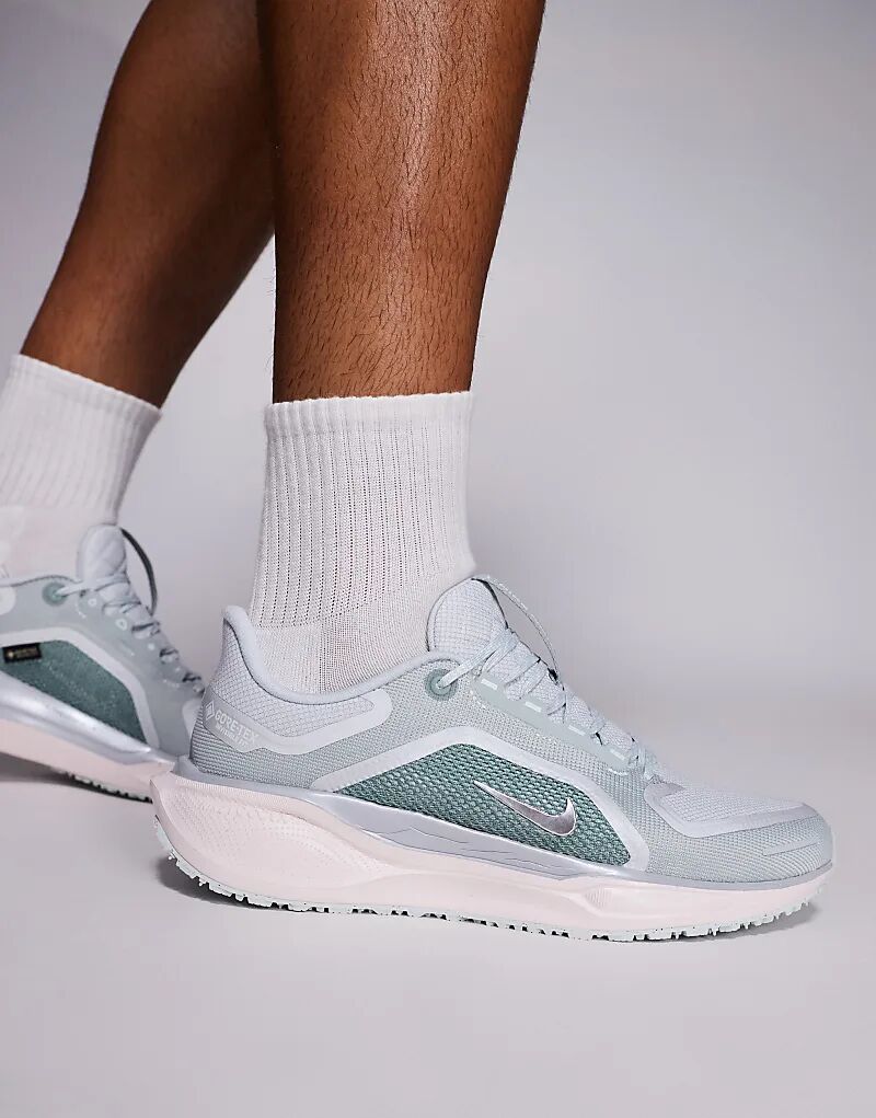 Кроссовки для бега Nike Running Air Zoom Pegasus GORE-TEX серебристого цвета — фото 3