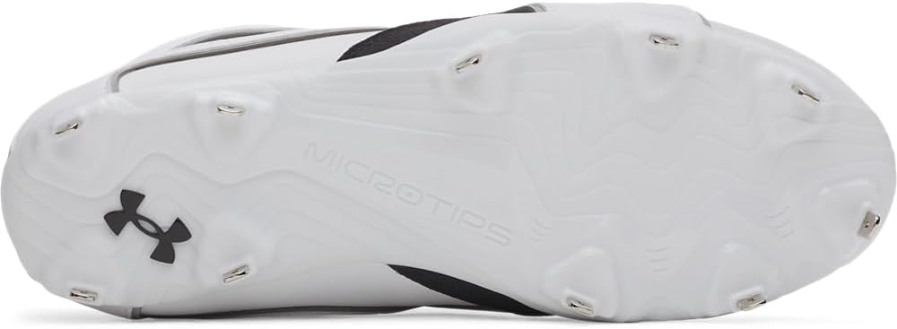 Under Armour мужские бейсбольные бутсы Yard Icon Mt, (100) White/White/Black — фото 3