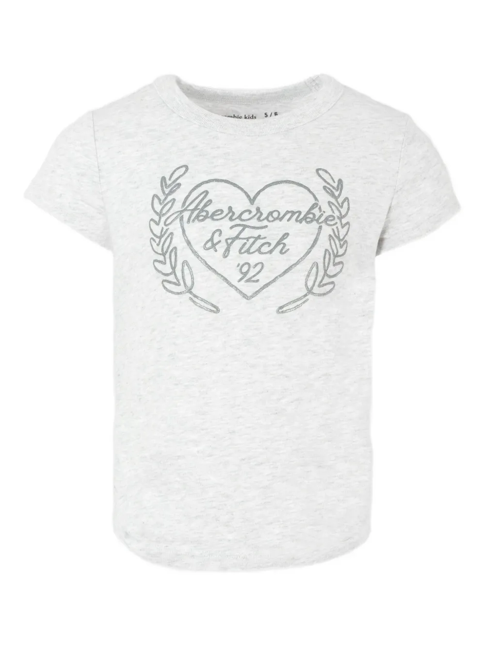 Футболка с логотипом Abercrombie Fitch Kids, серый