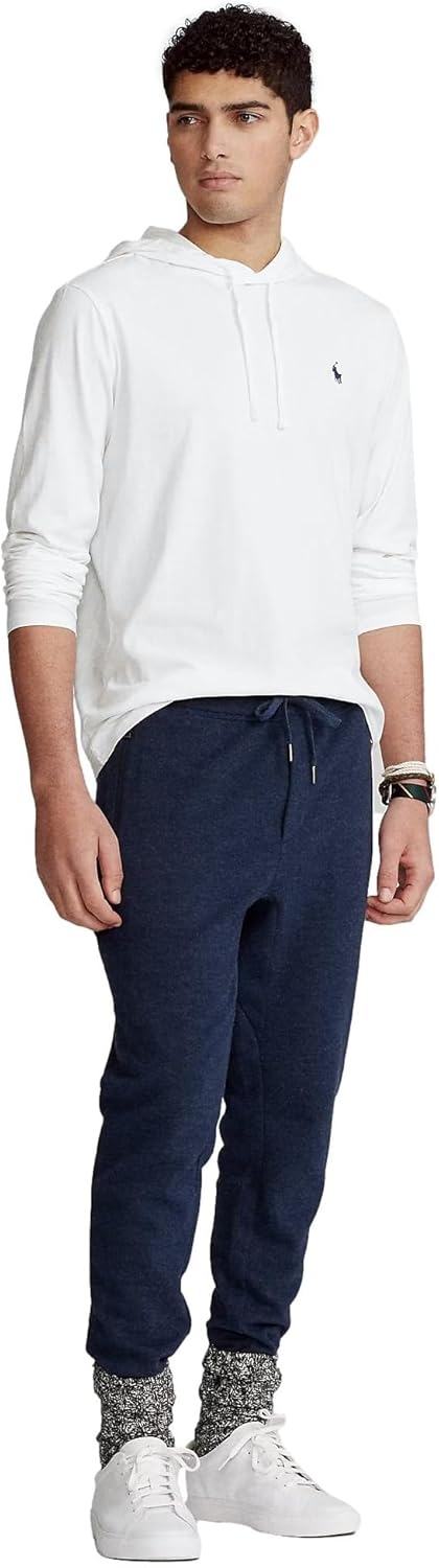Мужская футболка POLO RALPH LAUREN Classic Fit Soft Touch с длинным рукавом, Hooded Polo White — фото 3
