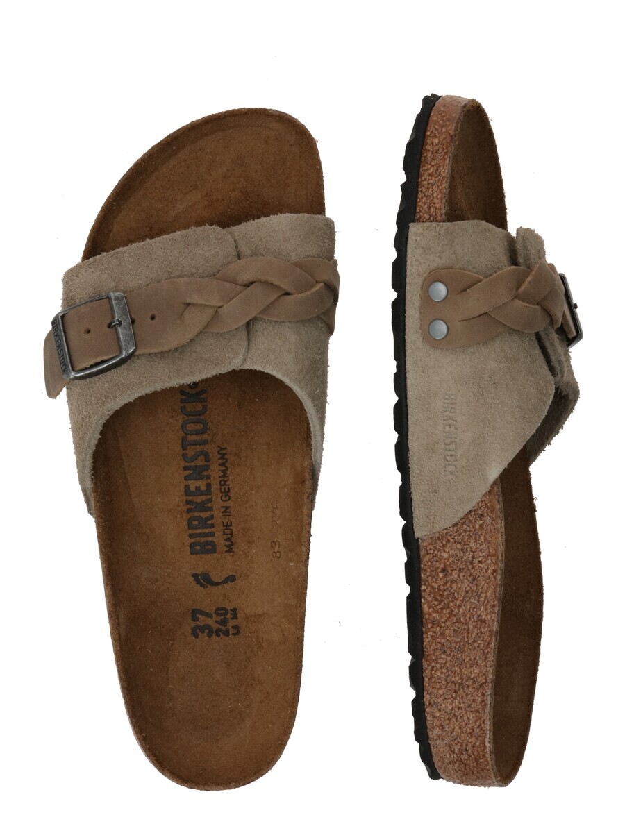 Классические слипоны BIRKENSTOCK Mules Oita, серо-коричневый — фото 2