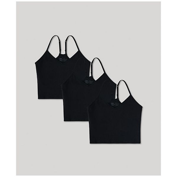 

Органический укороченный топ-бюстье на каждый день, 3 шт Pact, Black