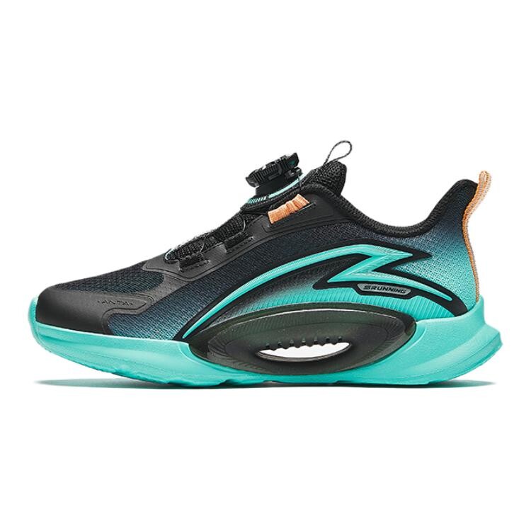 

ChengFeng Kids Кроссовки детские низкие черные/флуоресцентные Aqua Green Anta Kids, зеленый