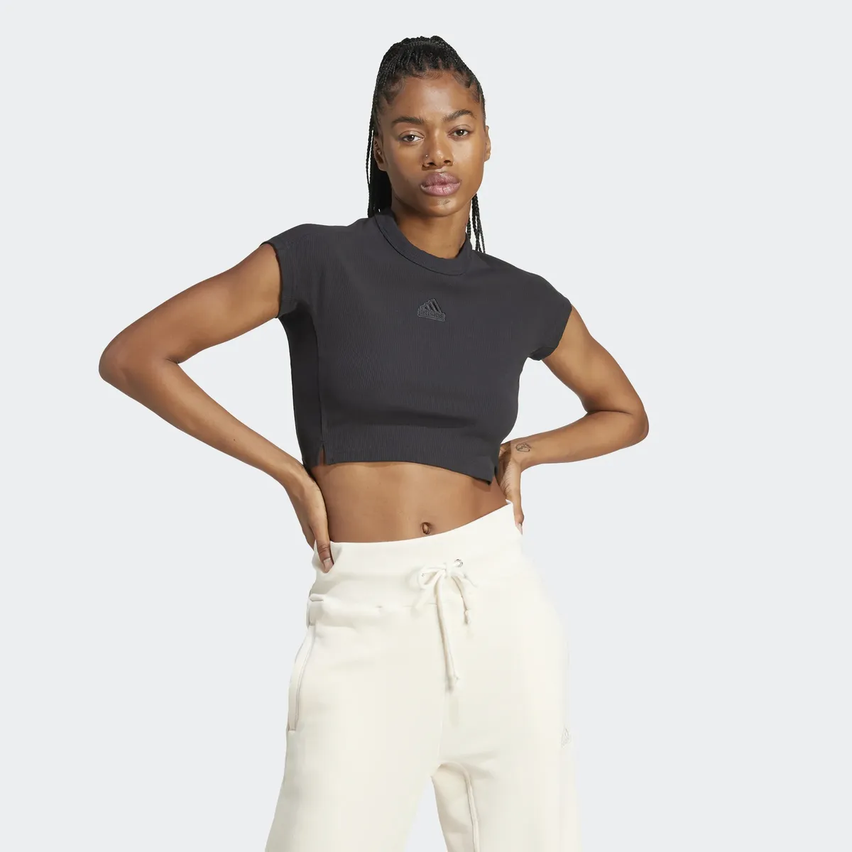 

Майка Adidas Sportswear "W LNG RIB TEE", черный