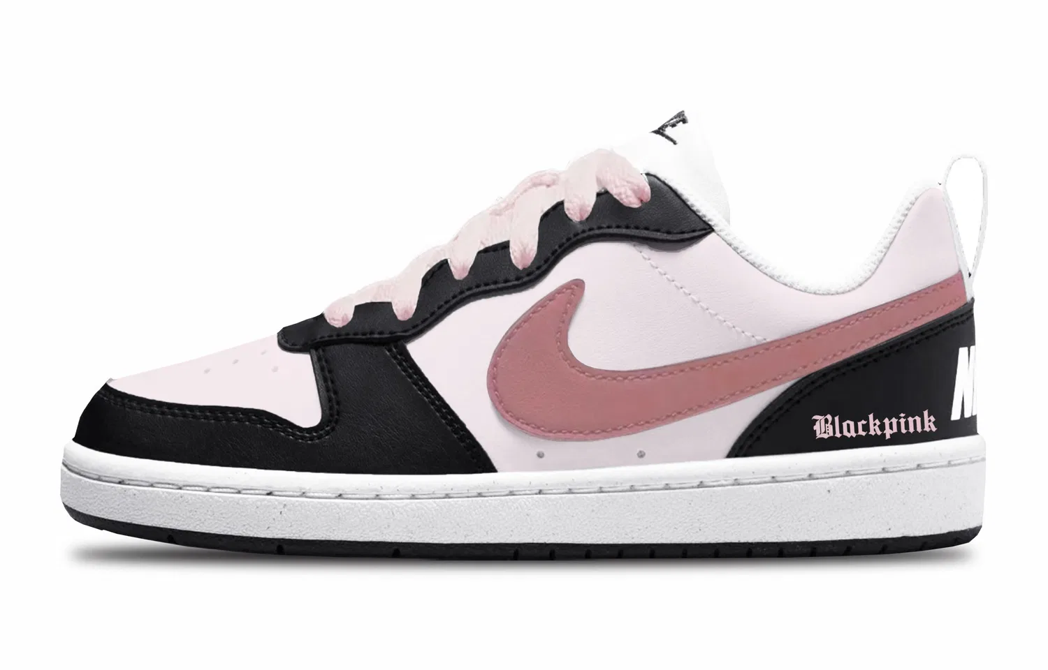 Кроссовки для скейтбординга Court Borough Low top Kids' Black Pink Teenagers Nike