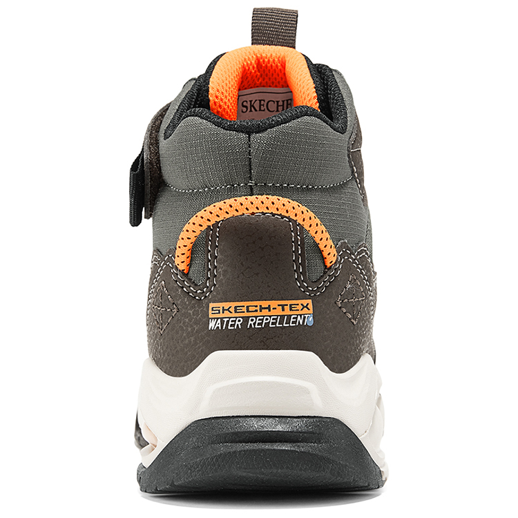 Детские повседневные кроссовки High Top коричневые Skechers, шоколад/оранжевый — фото 3