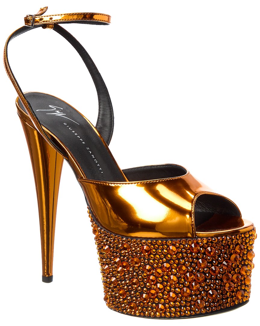 Giuseppe Zanotti Khalifa 90 Platform Sandal, оранжевый