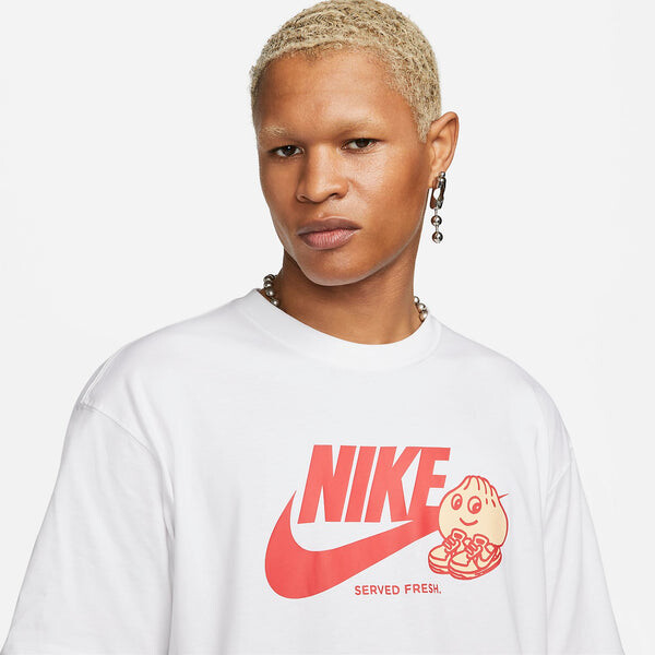Футболка Nike Sportswear Max90 T-shirt 'White', белый — фото 2