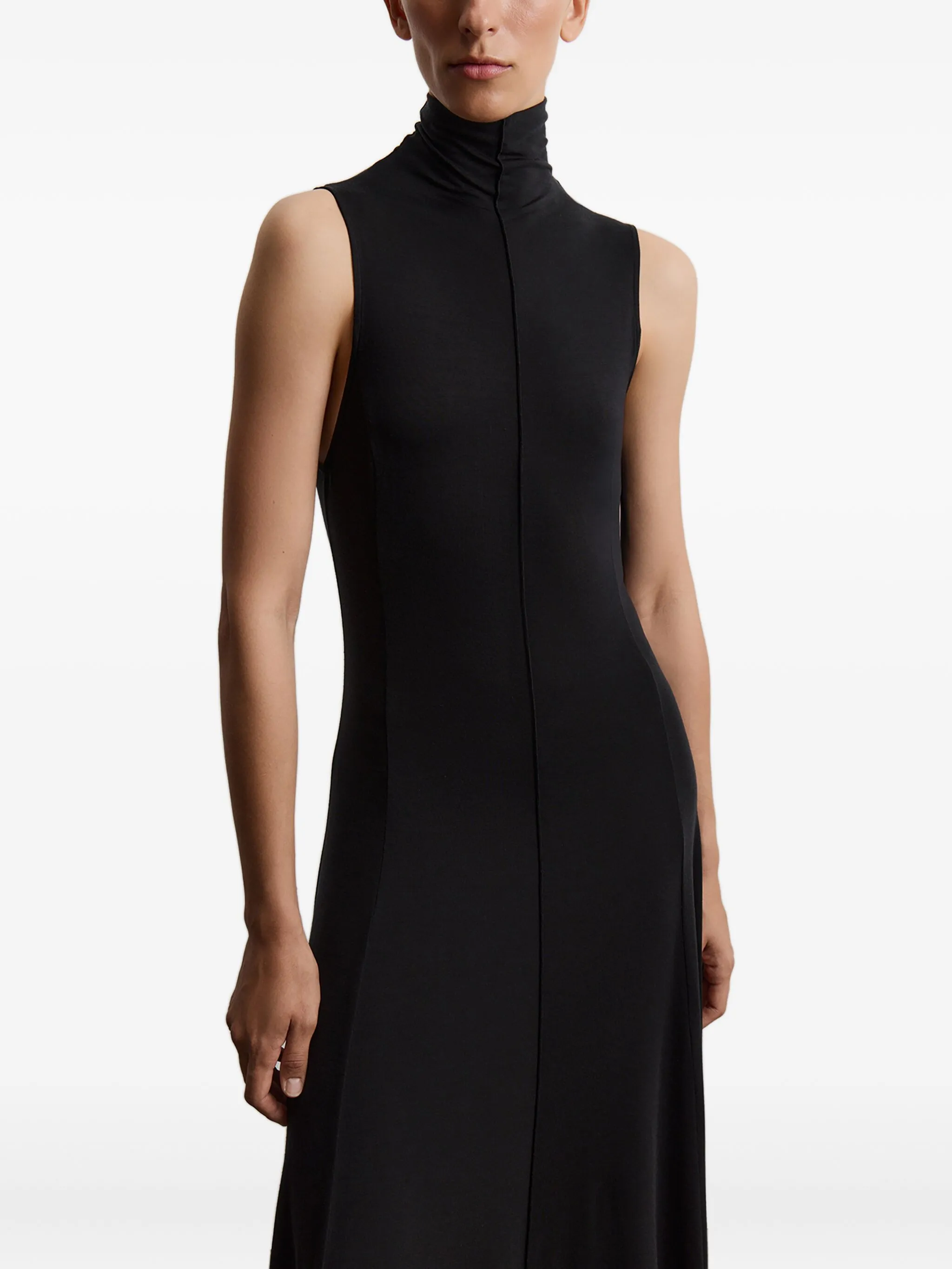 

Платье макси с высоким воротником 12 Storeez, черный