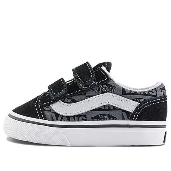 

Кроссовки old skool skate shoes 'black white grey' Vans, черный