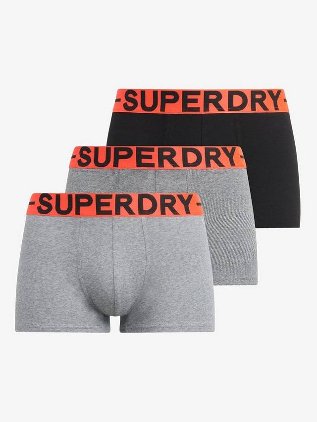 

Эластичные плавки из органического хлопка Superdry, цвет Grey/Black