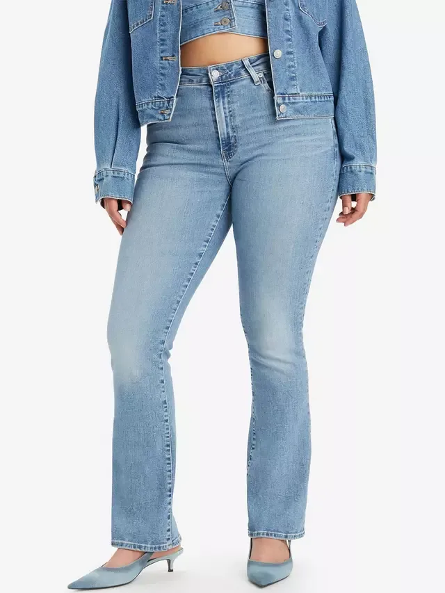 Джинсы-клеш с высокой посадкой 725 Levi's, Blue Wave Light — фото 4